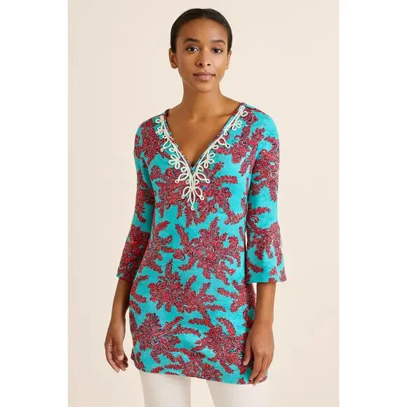 Lilly Pulitzer Westley Tunic – Cerulean Blue – Size Small - Picture 3 of 7